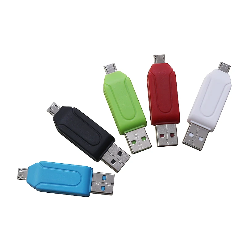 Sovawin Универсальный кард-ридер Micro USB OTG SD TF 4 в 1 для мобильного телефона ПК компьютерный кард-ридер USB 2,0 карта памяти