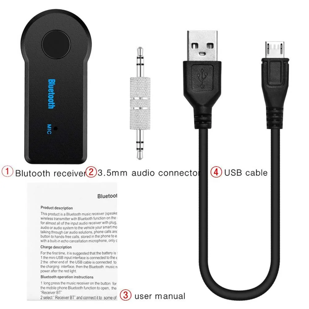 Беспроводной Bluetooth приемник YuBeter адаптер передатчика разъем 3 5 мм аудио AUX музыка