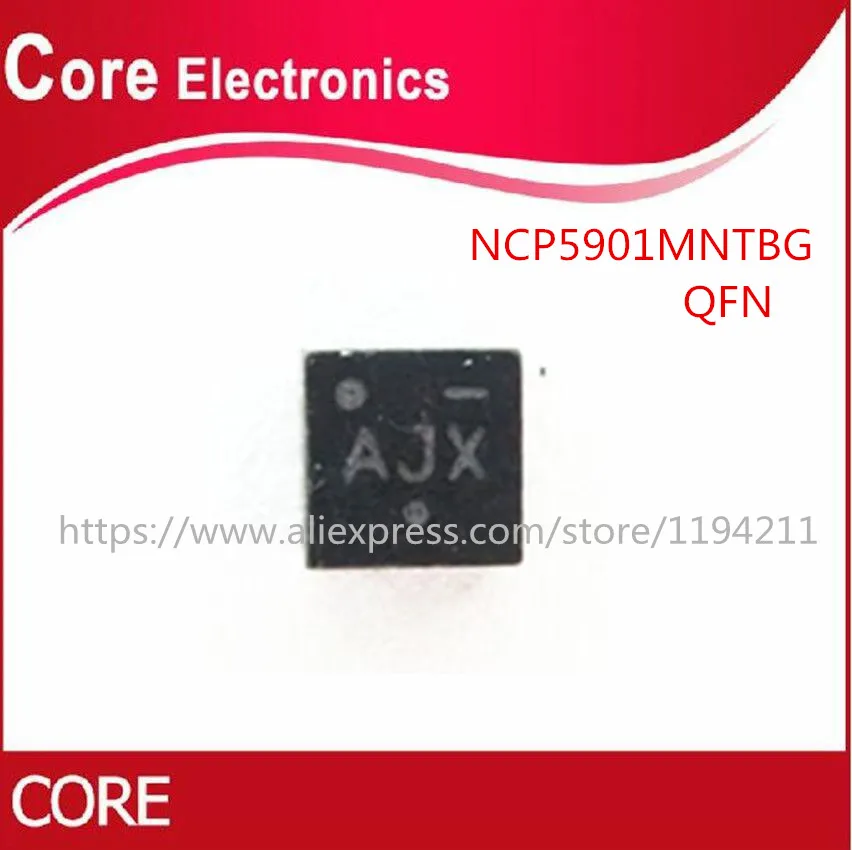 10 шт./лот NCP5901MNTBG NCP5901 (AH6 Агл AH3 AJ4 AJ2 AJ... Ах...) QFN-8 | Электронные компоненты и
