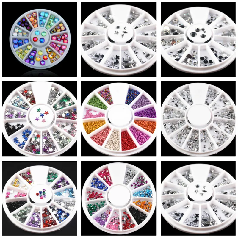 

2018 Small Particl Round Ultrathin Sequins Colorful Nail Art Glitter Tips UV Gel 3D Nail Decoration Manicure DIY Accessorie NEW