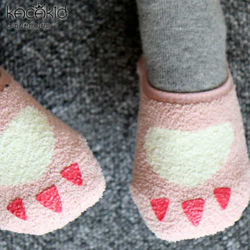 Kacakid/милые зимние носки с героями мультфильмов для малышей носки-тапочки для новорожденных Детские хлопковые носки детские подарочные тапочки нескользящие носки - Цвет: S