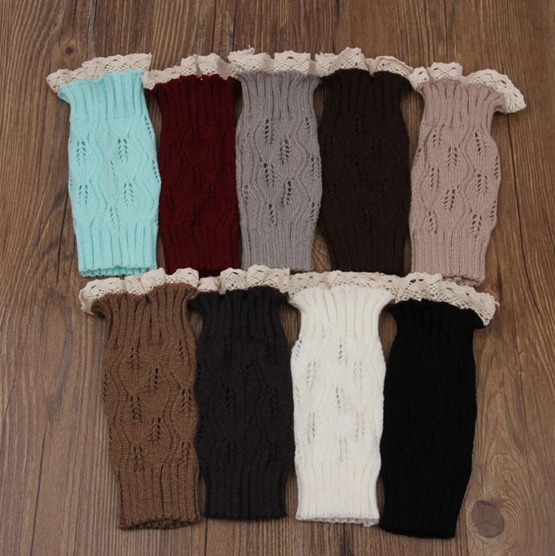 Buy Women Girls Winter Short Knit Leg Warmers Down