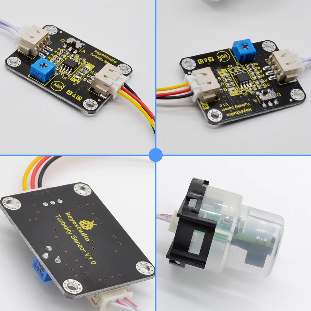 Датчик Мутности Keyestudio V1.0 с проводами для тестирования воды Arduino (art.: 7aeab4b63) - 7aeab4b63