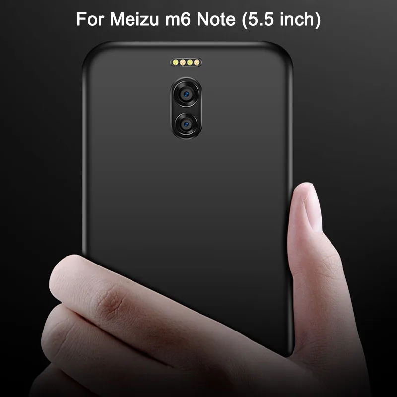 Meizu M6 Note Luxury Matte Silicone Soft Cover For meizu m6 note luxury matte silicone soft cover for