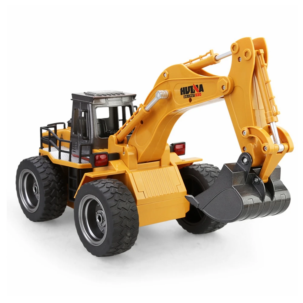 Huina игрушки 1530 6 канальный 6ch 1/12 Rc металлический экскаватор с дистанционным