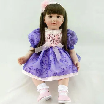 

Simulation Girl Dolls 60cm Soft Real Touch Mini Model Accompany Play Toys Lovely Fashion Princess Holiday Present Reborn Doll