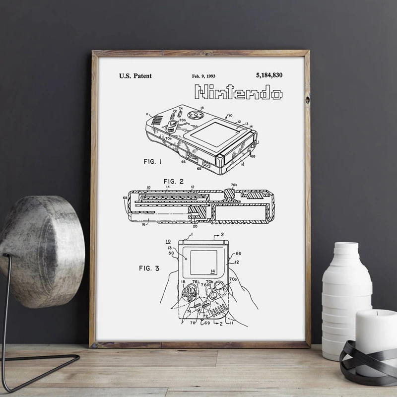 Japanese Game Console Poster Home Wall Decor