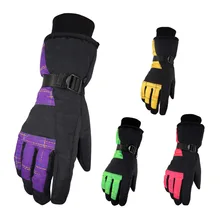 Зимние мужские Сенсорный экран для женщин лыжные перчатки лыжные водонепроницаемые ветрозащитные утолщенные износостойкие теплые походные перчатки для верховой езды