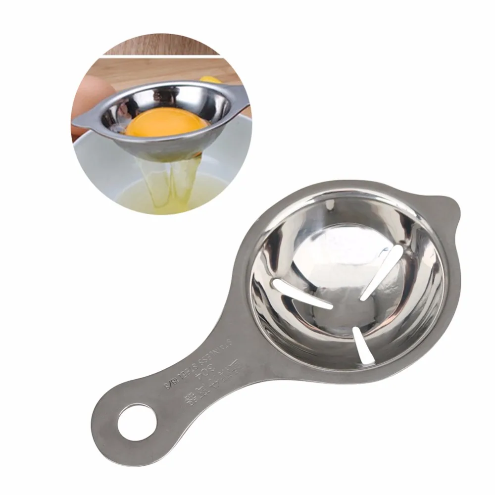 

1 Pc Hannd Egg Dividers Stainless Steel Egg Yolk White Separator Kitchen Cooking Gadget Sieve Tool Household Eggs Tools