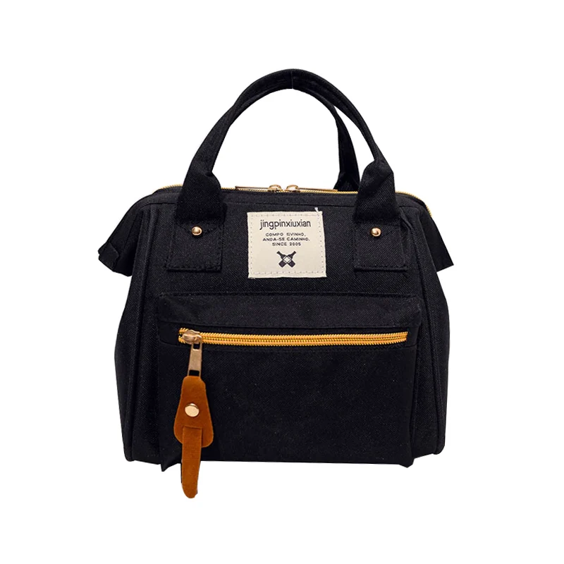 

Fashion casual Women bag large capacity canvas zipper Women backpacks bag trend simple young students bag