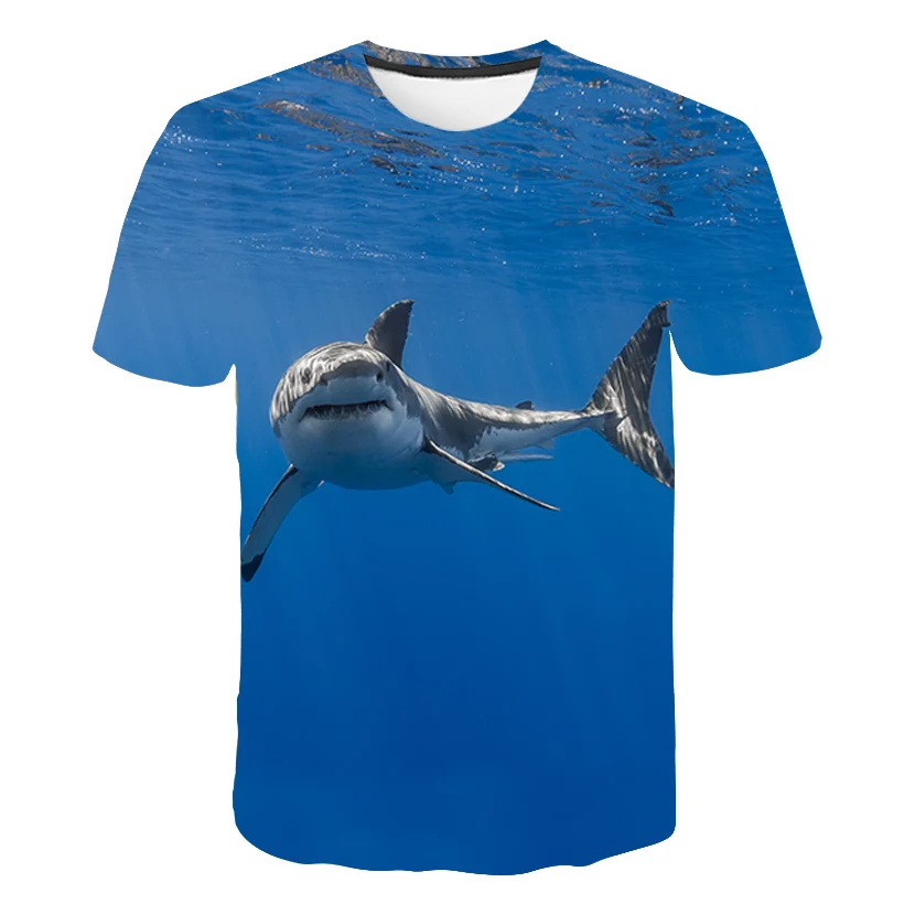 

2019 Funny T-shirt Tropical Ocean 3d Print T Shirt Fish Tshirt Men Animal Anime Clothes Fishinger O-neck Summer Mens 3D Clothing