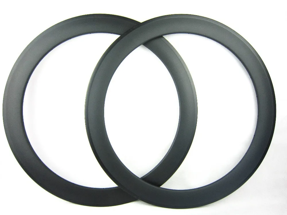 

free shipping 60mm clincher 23mm width carbon fiber road bicycle rim 700C tubeless bike rim