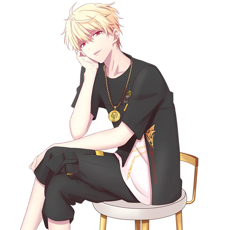 Аниме Fate/Grand Order FGO Gilgamesh, костюм для косплея, футболка, штаны, летний топ, повседневная одежда, унисекс, новинка