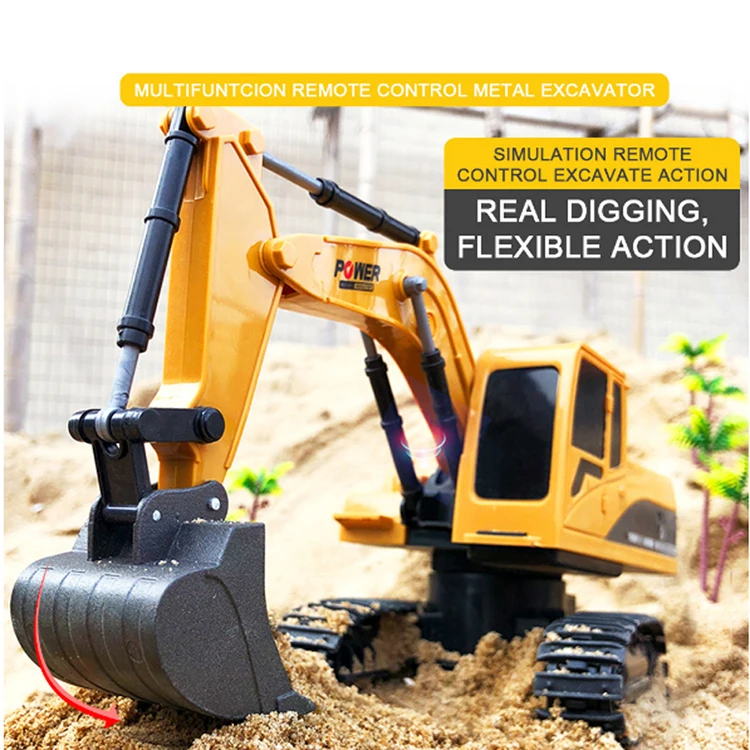 Liga de Controle Caminhão Escavadeira Backhoes Remoto Engenharia Modelo Veículo Eletrônico Crianças Brinquedos Hobby rc 6ch 2 Weddings & Events
