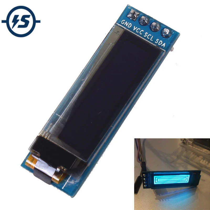 0,91 дюймов 128x32 I2C IIC Серийный синий осид ЖК-дисплей Дисплей модуль 0,91 "12832 SSD1306 ЖК-дисплей Экран для Arduino