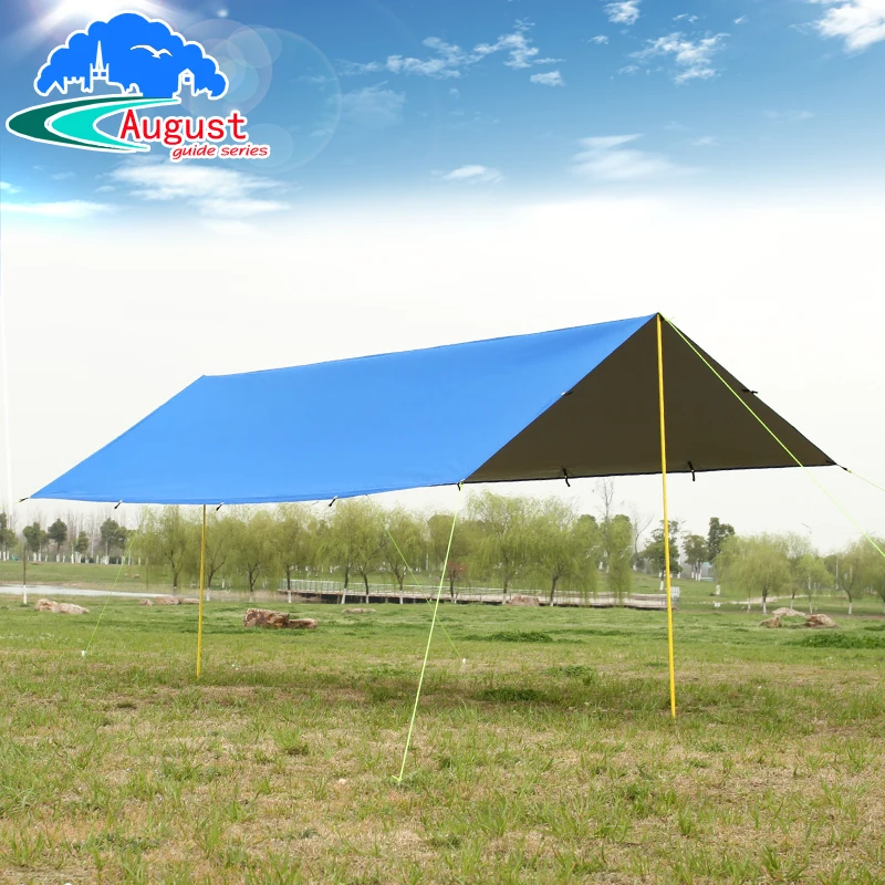 

AUGUST outdoor tent camping beach super light sky UV sunscreen and multi-purpose tent awning 3*3m,4*3m,5*3m awning with rope