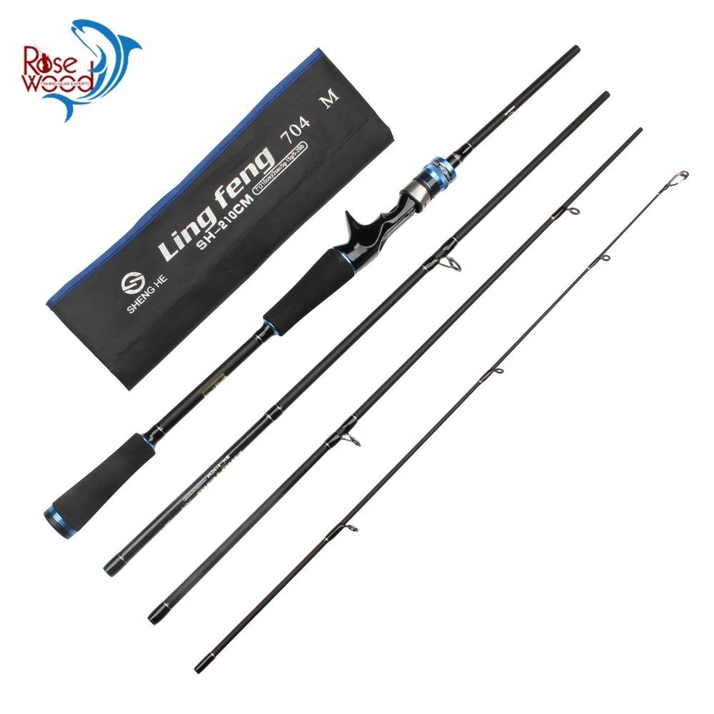 2018 New Model SHENGHE 2.1m Travel Fishing Rod Baitcaster Rod 7 Feet 5