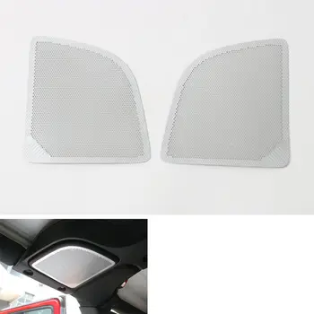 

Car Interior 2 pcs/pair Blue Aluminium Alloy Roof Speaker Cover Trim Sequined Decoration For Jeep Wrangler 2015 2016 Car-styling