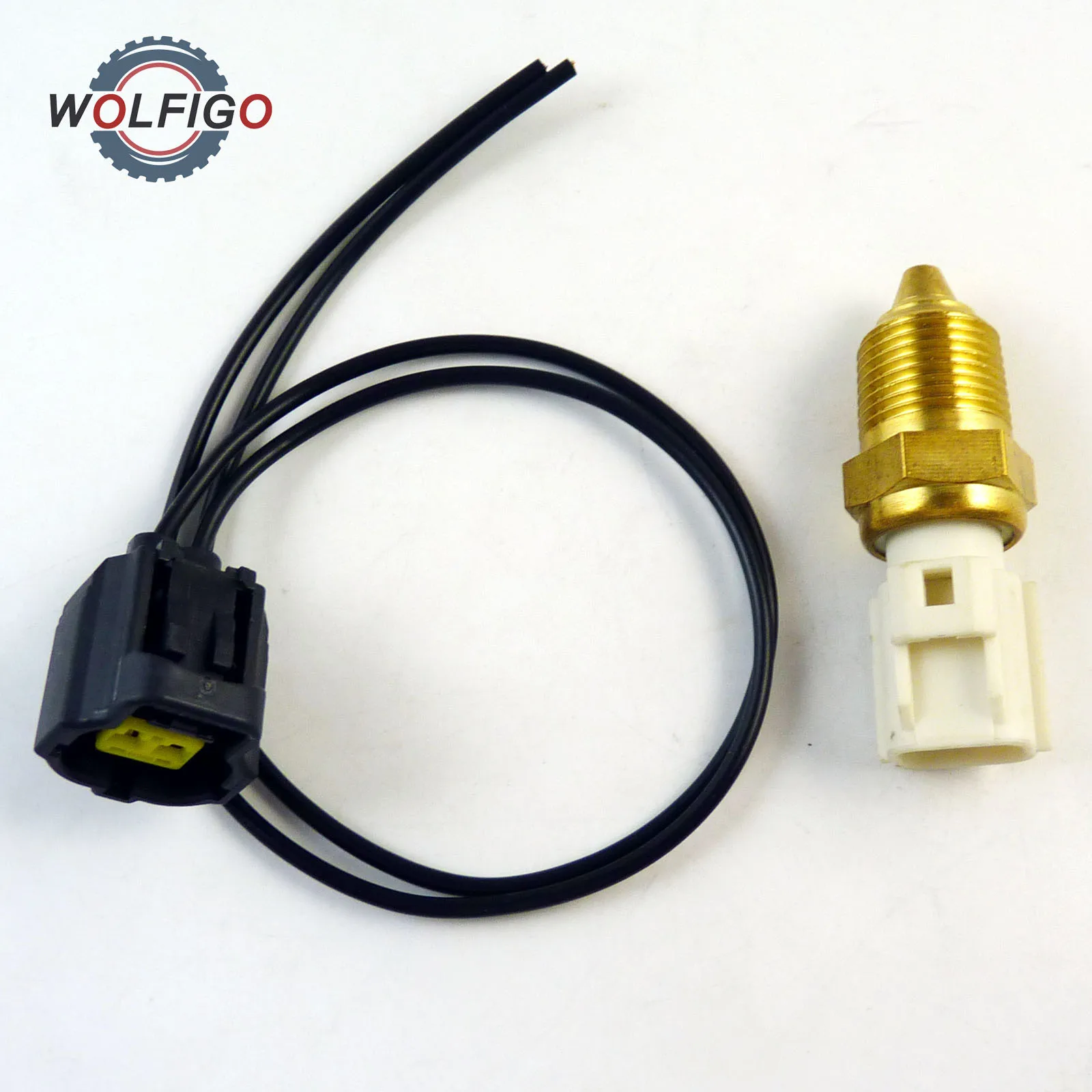 WOLFIGO Coolant Temperature Sensor F5AZ12A648AB With Pigtail Connector