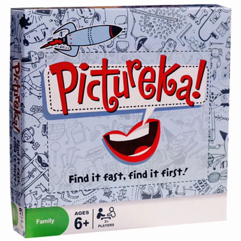 

Pictureka! Puzzle Board Game Find It Fast 2-7 Players Family/Party nteresting Cards Game Entertainment