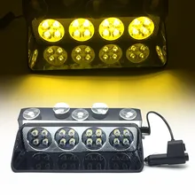 12 В S8/S16 Viper светодиодный лобовое стекло автомобиля Strobe Light автомобиль мигает аварийного сигнала пожарный Полиции Маяк светодиодный flash предупреждение свет