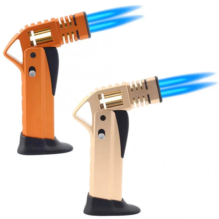 

2 Colors Camp BBQs Stove Lighter Firepower Double Flushing Barbecue Spray Welding Torch Lighter (Gas Not Included)