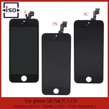 10PCS /LOT AAA+ Quality LCD Display For iphone 5 LCD For iphone 5C LCD For iphone 5S LCD with touch screen Full Assembly