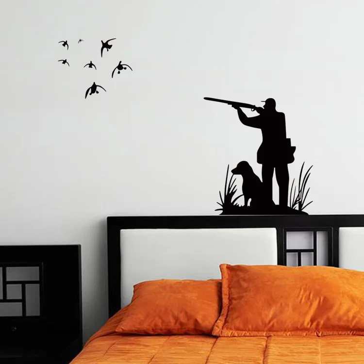 Виниловая наклейка на стену hunter для охоты птиц домашний декор гостиной сделай
