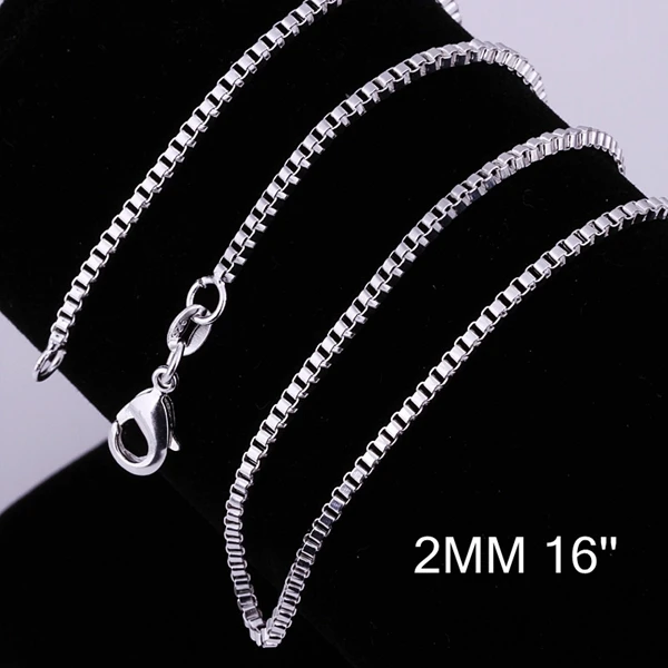 Vintage Silver Figaro Chain Small Box 