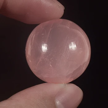 

Crystal Sphere 1pcs 25mm Rose Quartz Gemstone sphere Crystal Healing Chakra Reiki Benwa Balls Natural Stone Body Massage