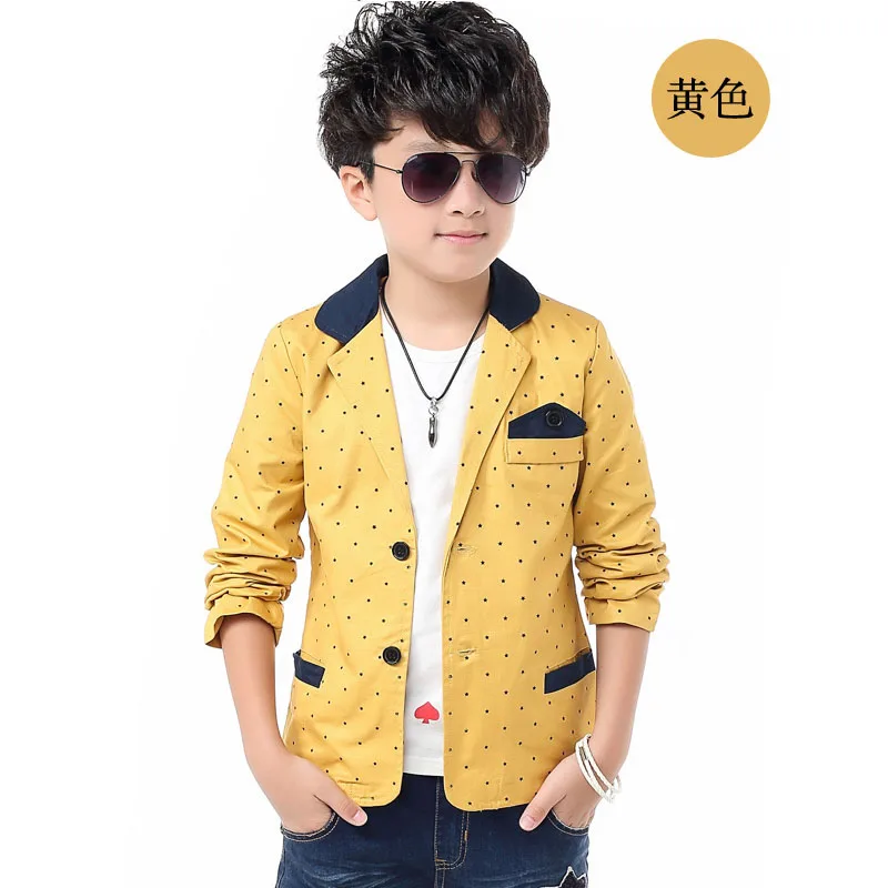 Одежда для детей Весна мальчиков платья костюм CUHK Свободная куртка - Цвет: Yellow