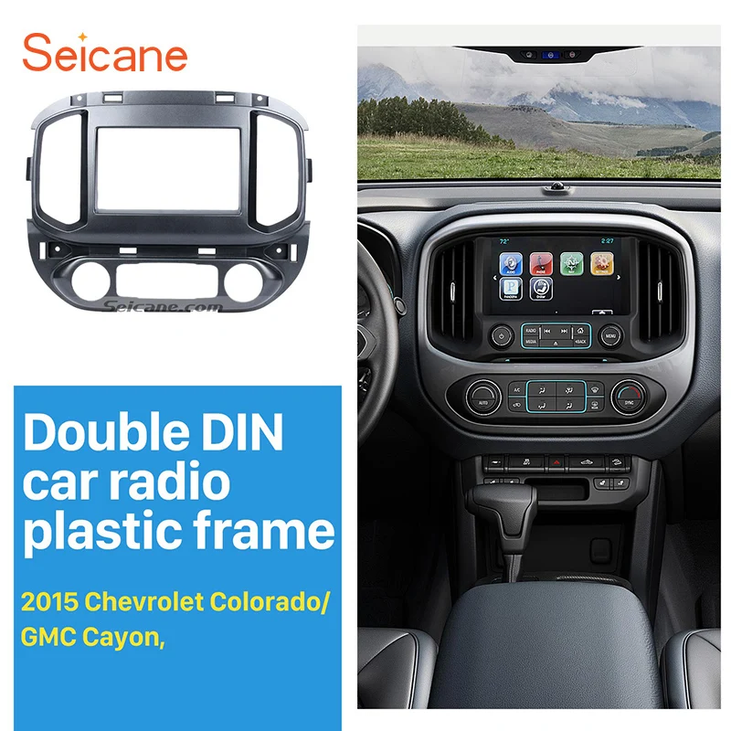 Seicane Double DIN OEM Car Stereo Radio Fascia Panel Kit for Chevrolet
