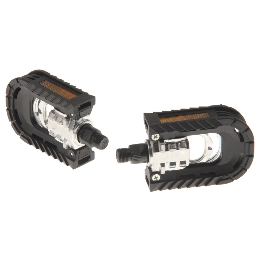 1 Pair Bicycle Bike Foldable Folding Two Sides Aluminum Alloy Bearing Pedals
