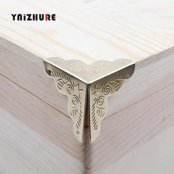

Case Box Corners For Furniture Decor Triangle Rattan Carved 3.6x2.5cm,8pcs