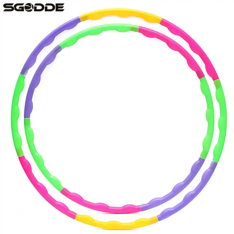 1 pcs Adjustable 65cm 55cm font b fitness b font circle hoop Colorful Gym circle hoop