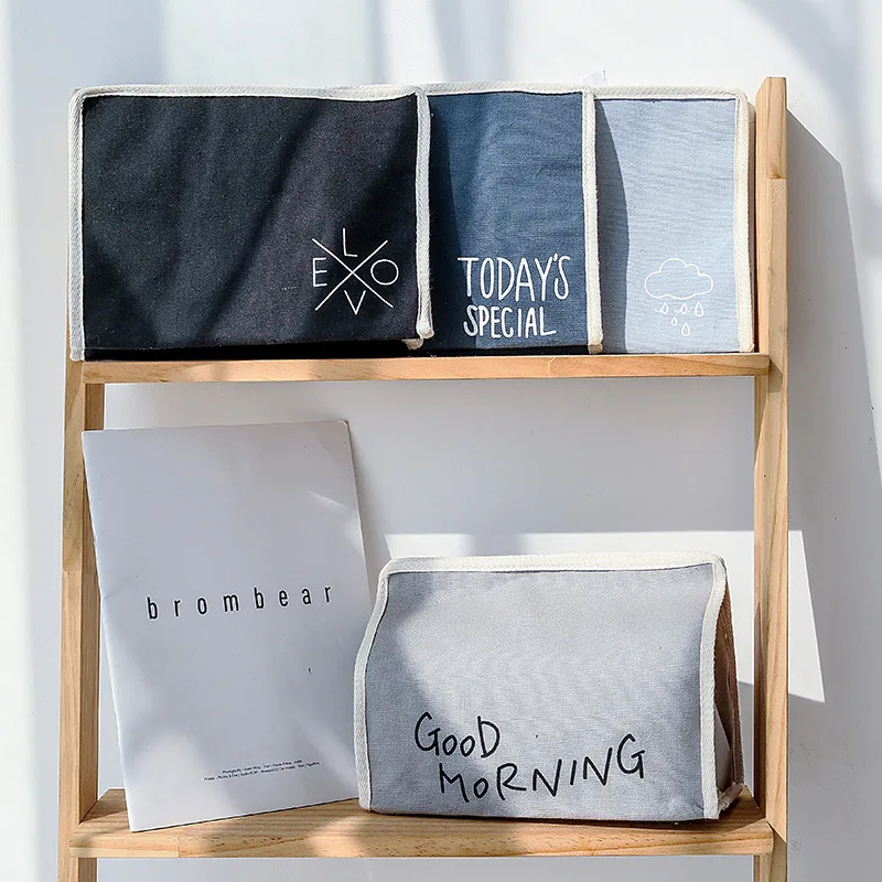 

Klonca Innovative multi-functional paper towel collection box ecofriendly cotton linen sundries organizer storage box