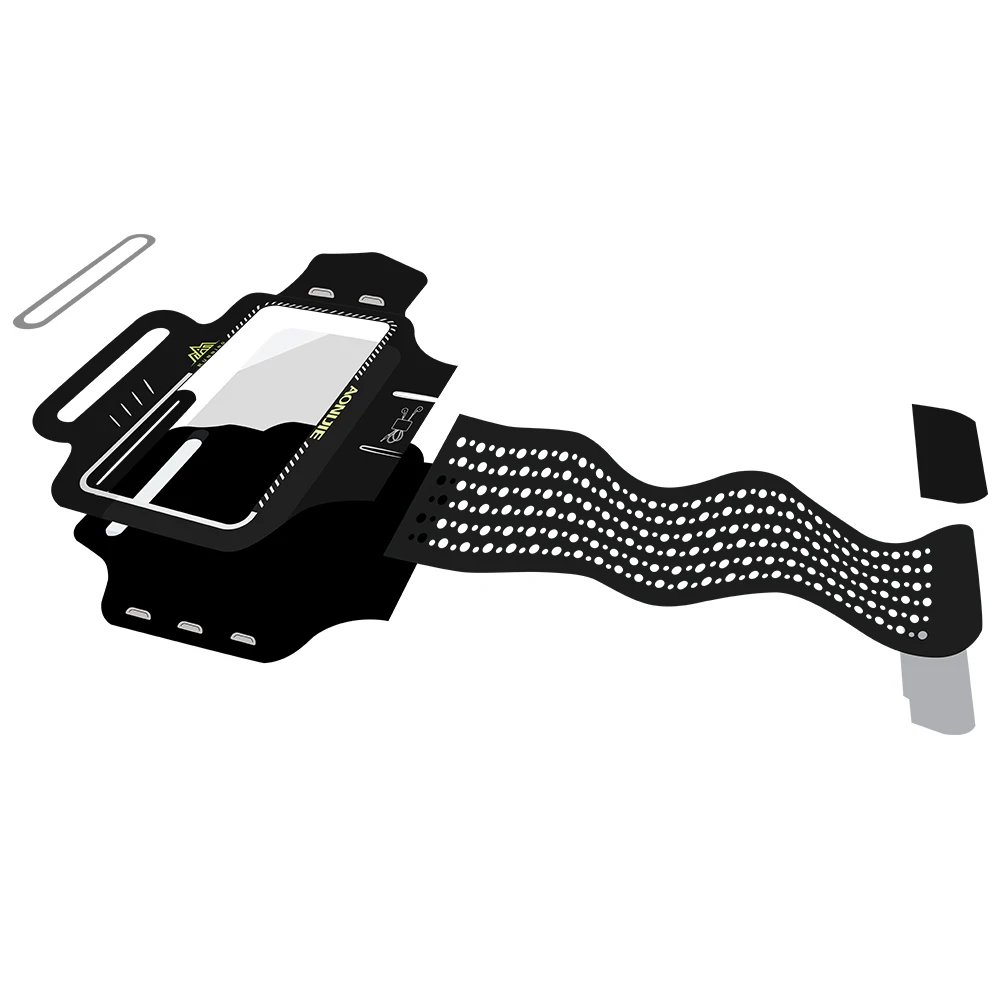 AONIJIE Water Resistant Cell Mobile Phone Sports Running Armband Arm Bag Jogging Case Holder Cover For Fitness Gym Workout