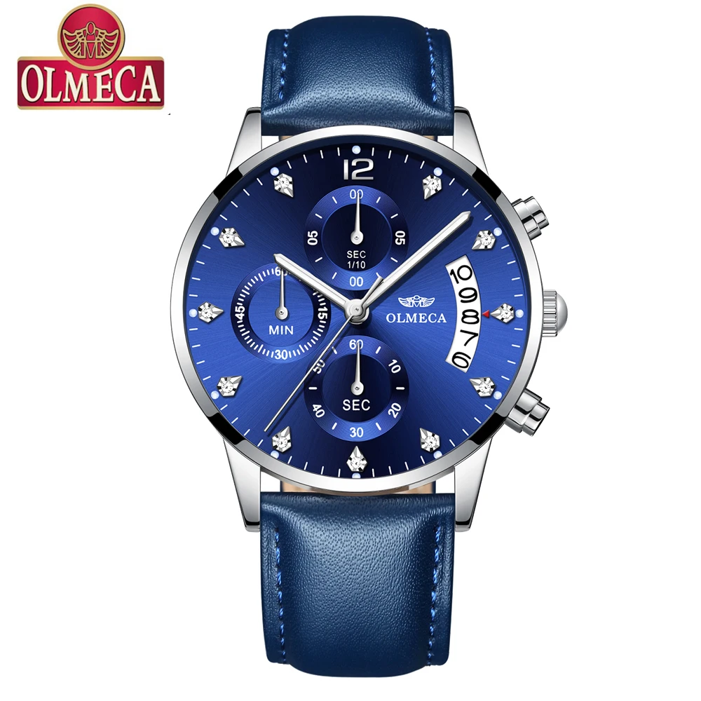 

OLMECA Mens Watches Top Brand Luxury Militray Sport Quartz Watch Men Waterproof Male Sport Clock Wristwatches Relogio Masculino
