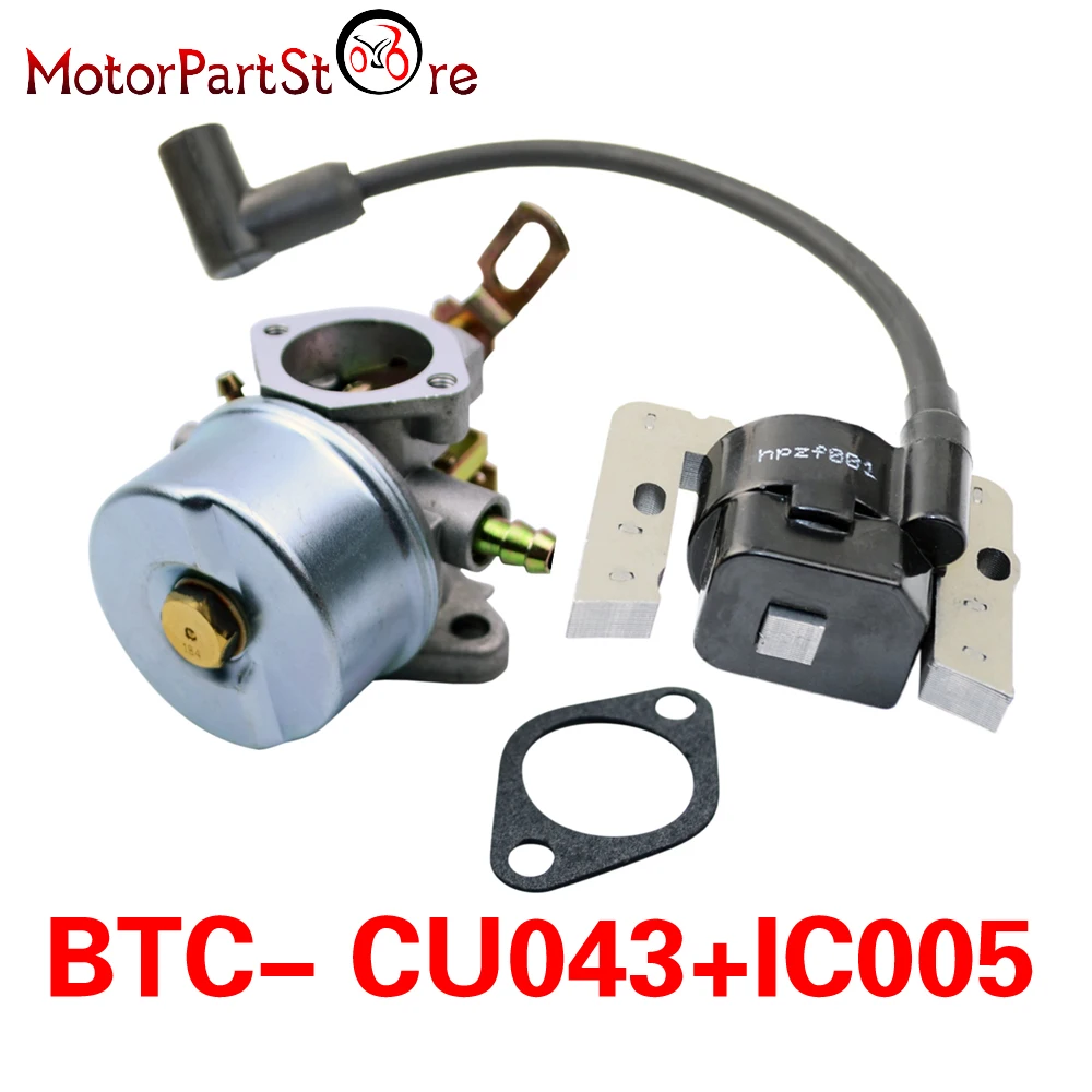 Carburetor & Ignition Coil Kit for Tecumseh 640349 640052 640054 35135