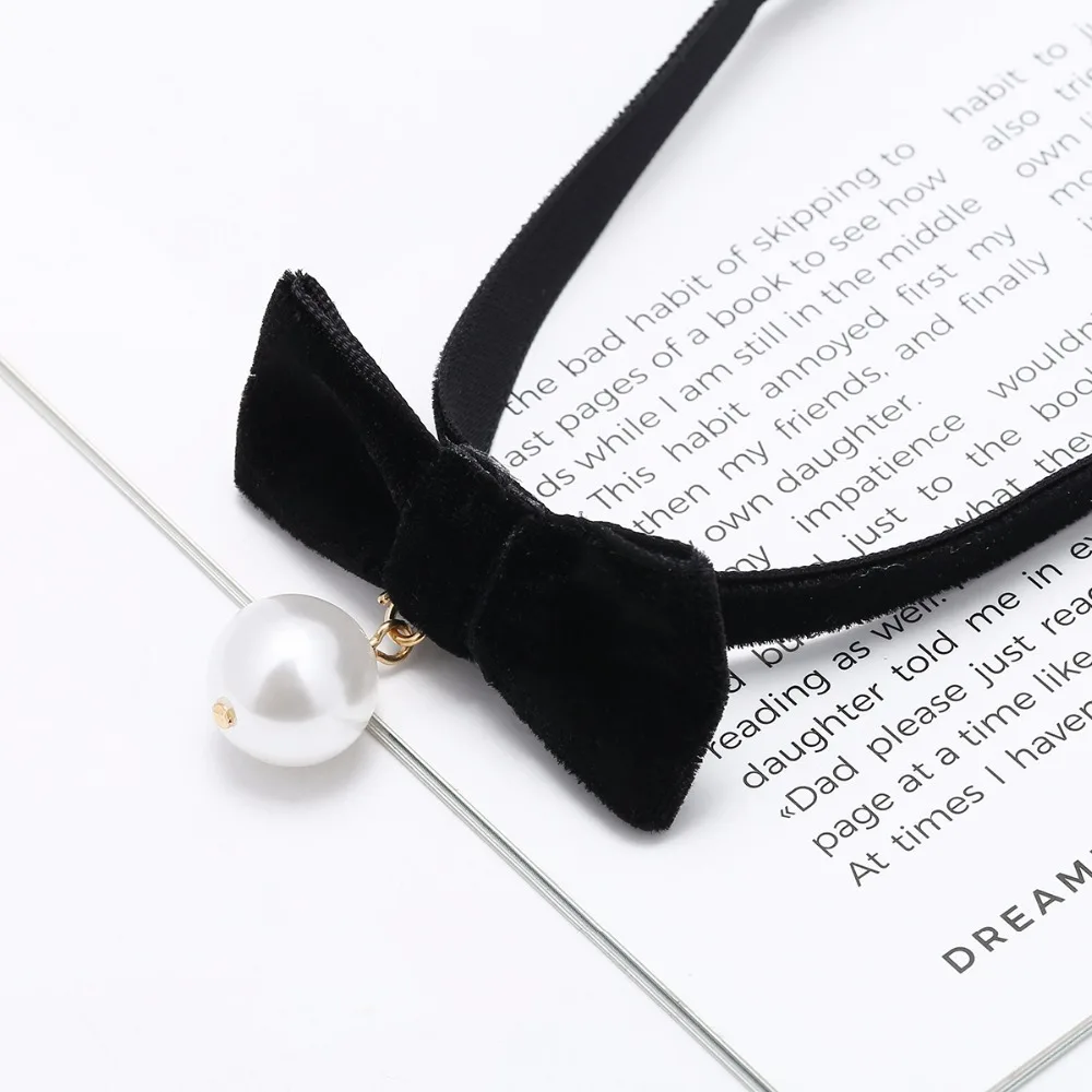 Trendy Women Velvet Choker Necklace Fashion women Puck black leather hot mails silver necklaces False collar Gothic Costume Jewelry-3 (7)