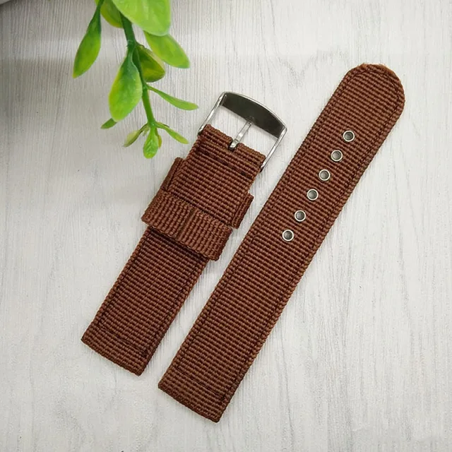 Nylon Mesh Watchbands Fashion Black Brown 20mm 22mm 24mm Womens Mens