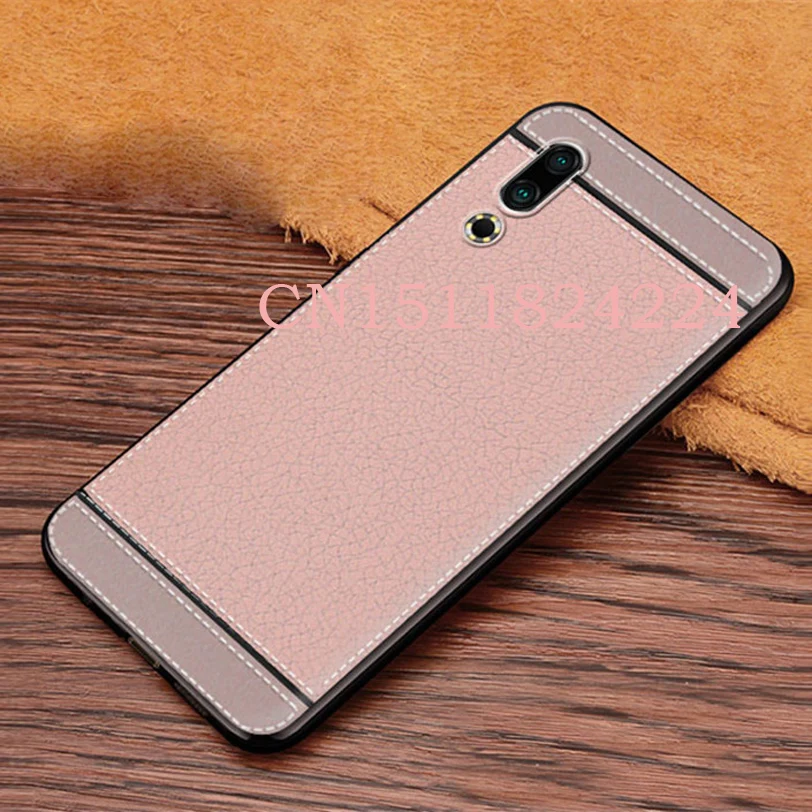 Note 9 Case For Meizu 16 16X 16th X8 Note 8 9 Case Leather grain Silicone Soft TPU Cover for Meizu 16s Phone Coque (12)