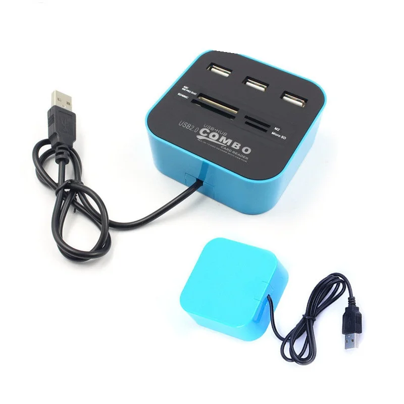 Micro-USB-Hub-2-0-3-Ports-TF-SD-Card-Reader-Slot-High-Speed-USB-Combo (2)