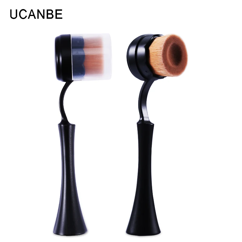 1pc Ucanbe Blush Soft Face Make Up Big Toothbrush Makeup Brushes Base Liquid Foundation Cream Powder Flat Oval Brushes Maquiagem