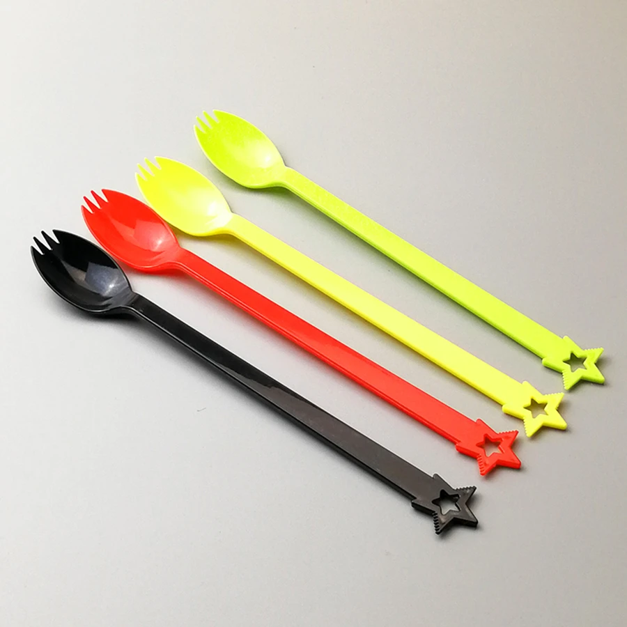 Wedding Disposable Fork Spoon Serveware Bestek Cutlery Set For Birthday Party Cake Ice Cream Coffee Cubiertos 60KO640|Forks| - AliExpress