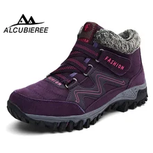 Женские зимние ботинки; популярные женские ботильоны; нескользящие водонепроницаемые ботинки на танкетке; женская обувь; женские зимние ботинки; Цвет Черный