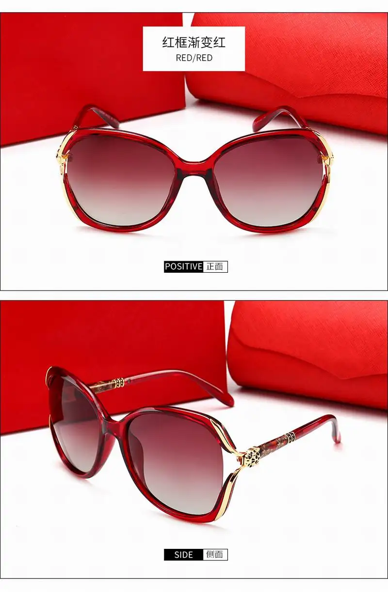 Поляризованные высококачественные большие размеры солнцезащитные очки, солнцезащитные очки для женщин TAC солнцезащитные очки и металлический кронштейн № 29213
