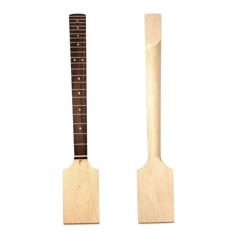 

1Pc Necks Electric Guitar 22 Fret Neck Paddle Head Maple Wood Bolt Unfinished