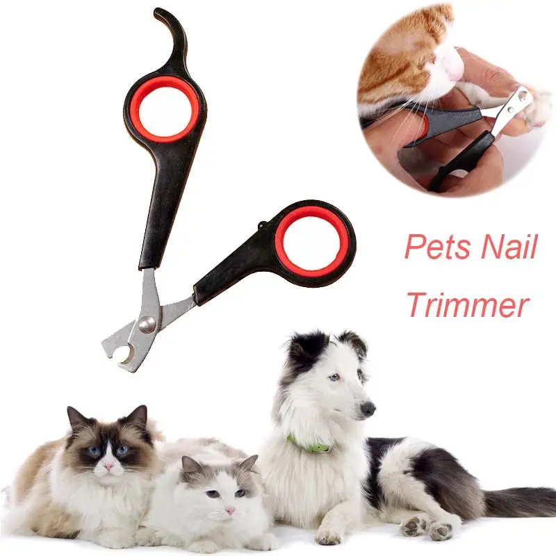 Ножницы для волос для собак маленький Pet Машинка для стрижки ногтей Резак Триммер для когтей безопасные ручные инструменты Маникюрный