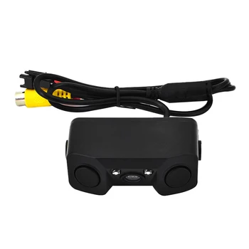 

Car 3 in 1 Rear View Camera Night-Vision Led Light High Definition Rear View Vehicle Camera Add Reversing-Radar Sensor Detecto